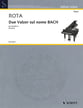 Due Valzer Sul Nome Bach piano sheet music cover